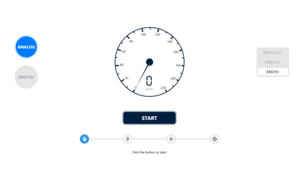 Car Speed Test Tool Interface